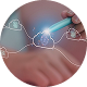 hologram zdjęcie w kole