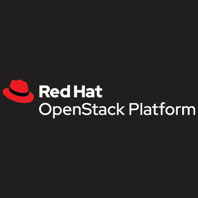 RedHat OpenStack Platform Logo ciemne tło biały napis